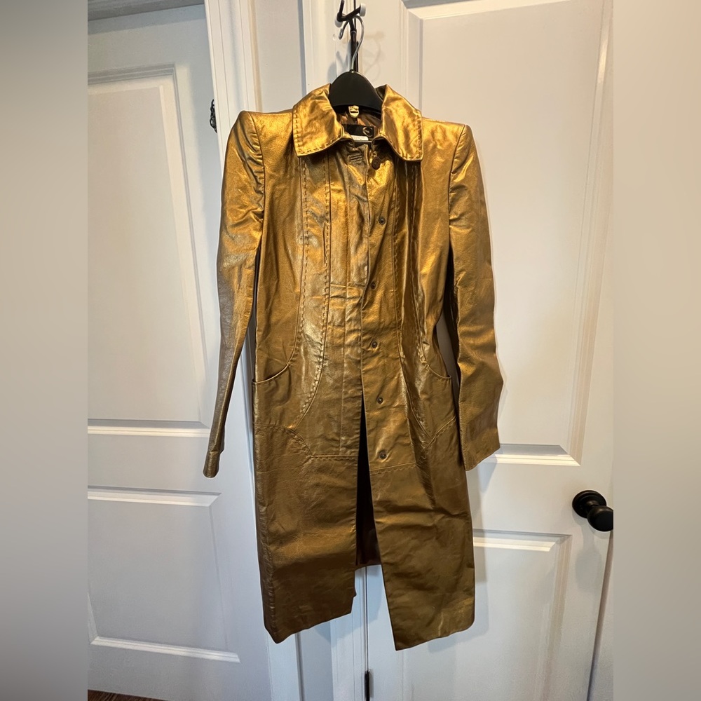Just Cavalli Vintage Trench Coat Size 38! Pristine condition!
